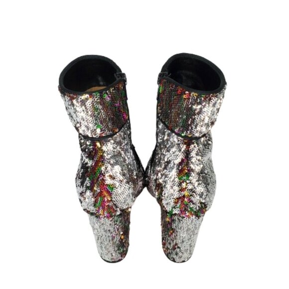 Christian Louboutin Unicorn Moulamax 100 Sequin Booties - Picture 4 of 8